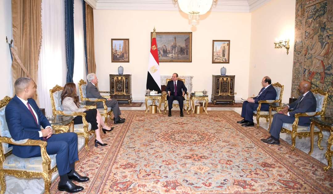 الرئيس يبحث مع بيرنز تطورات الموقف الراهن فى غزة