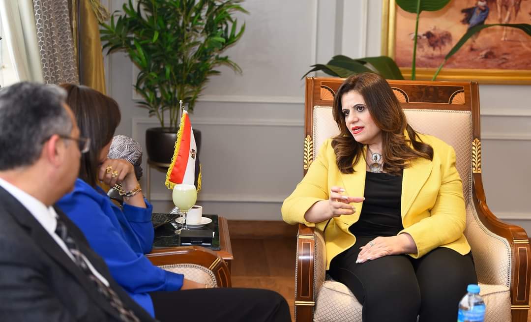 وزيرة الهجرة تبحث مع مسئولى"إي فاينانس" التعاون فى ملف التدريب من أجل التوظيف
