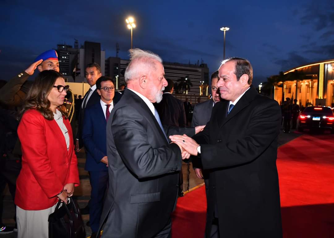 السيسى يودع الرئيس البرازيلى