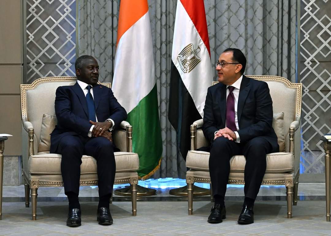 مدبولى:تعزيز مجالات التعاون بين مصر وكوت ديفوار 