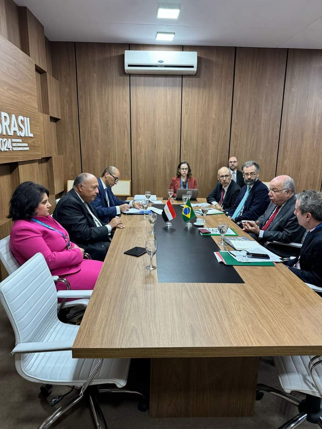 وزير الخارجية يفتتح مشاركته فى اجتماعات مجموعة العشرين بلقاء نظيره البرازيلى 