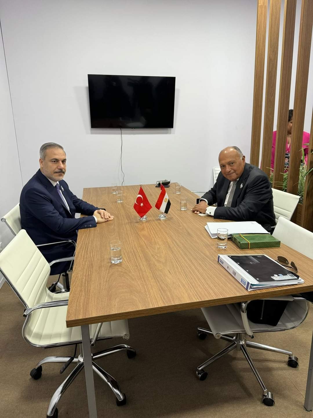 وزير الخارجية يلتقى  نظيره التركى على هامش اجتماعات مجموعة العشرين بريو دى جانيرو