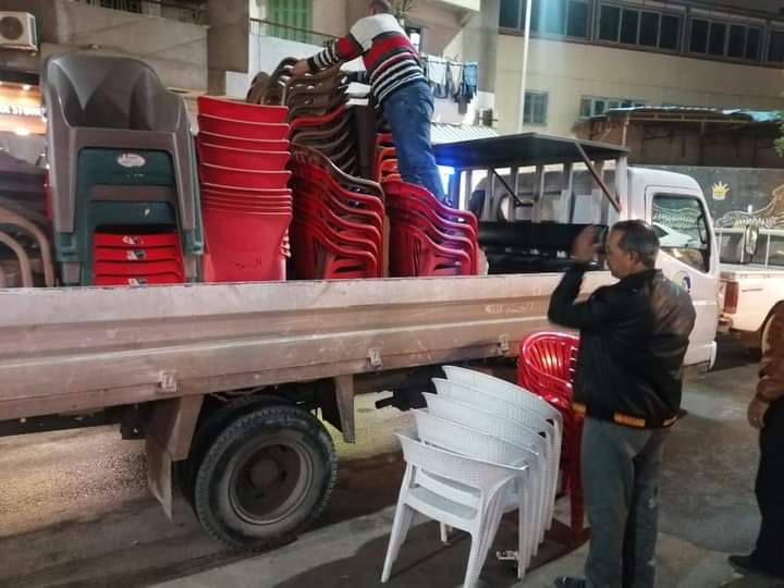 رفع 665 إشغال طريق مخالف بدمنهور وأبو حمص