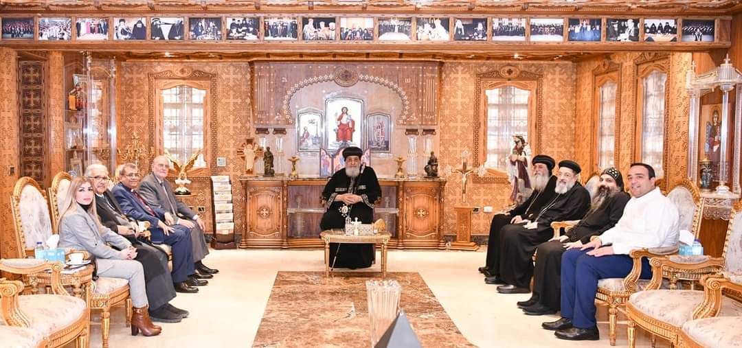 البابا تواضروس يستقبل الأمين العام لمجلس كنائس الشرق الأوسط