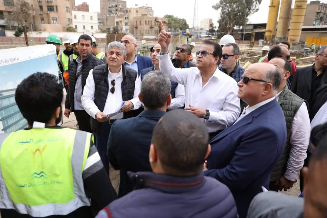 وزير الصحة ينتقد ضعف معدلات تنفيذ الأعمال الإنشائية بمستشفى بولاق أبوالعلا العام الجديد 