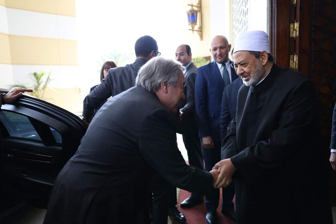 شيخ الأزهر للأمين العام للأمم المتحدة: ردود فعل المجتمع الدولى من العدوان على غزة محبطة ومخيبة للآمال