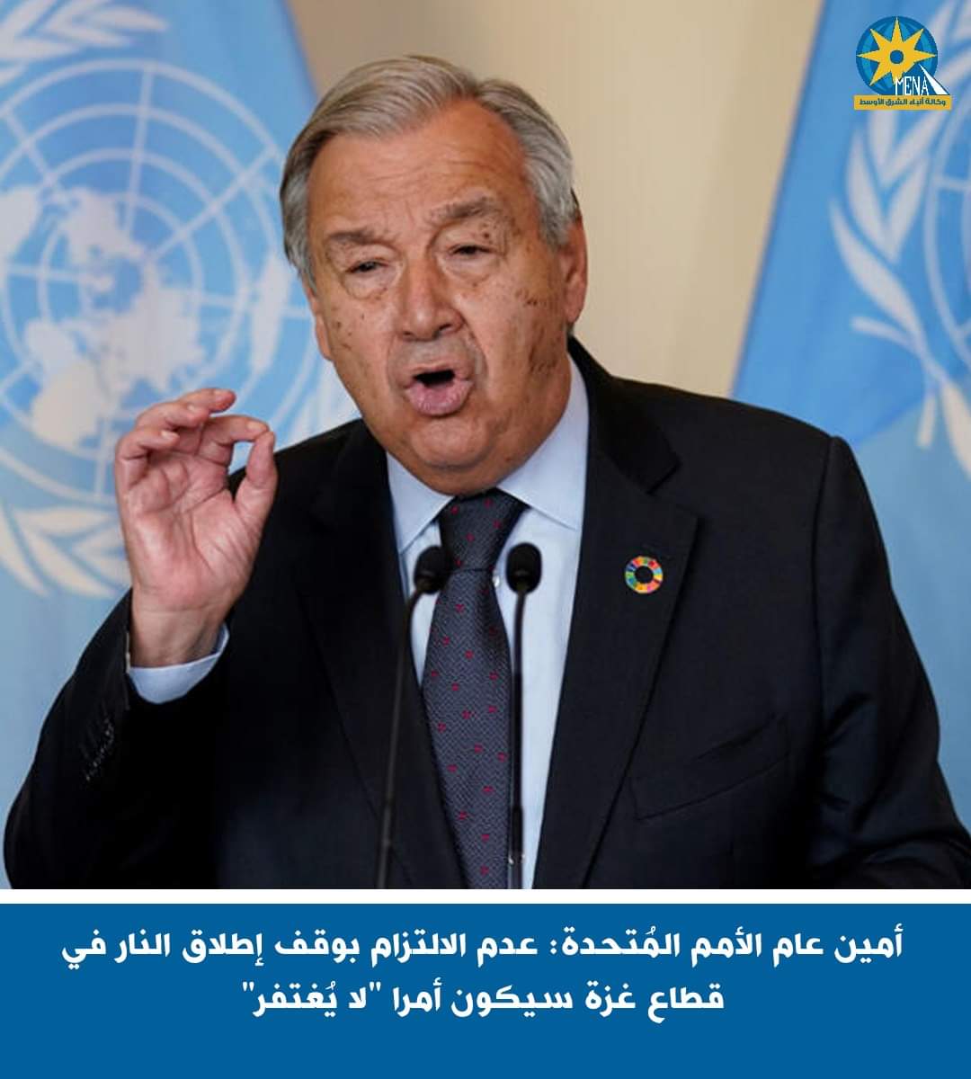 أمين عام الأمم المتحدة يحذر من فشل تطبيق قرار وقف النار بغزة - الخبر لايف