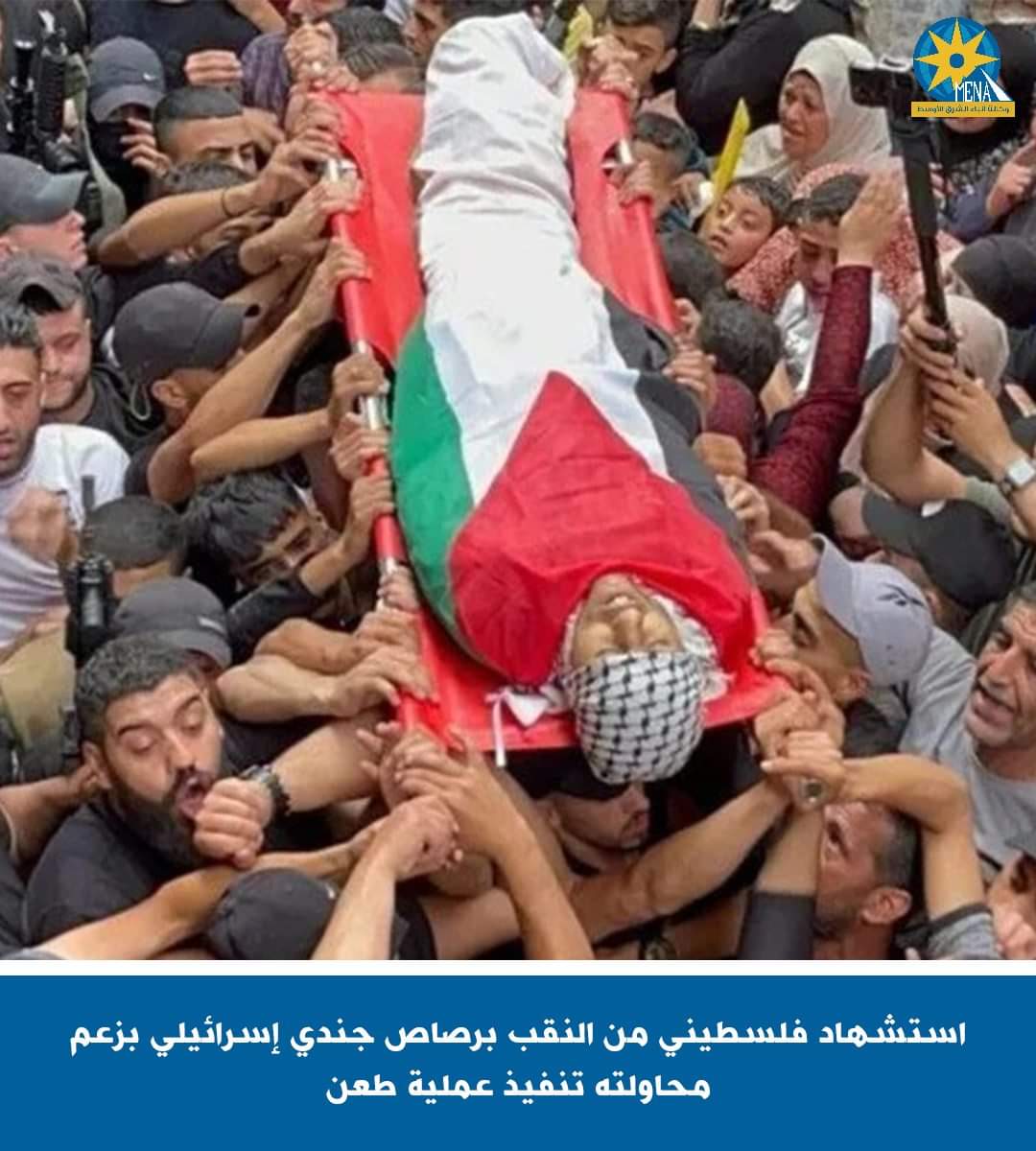 استشهاد فلسطينى طعن إسرائيليين