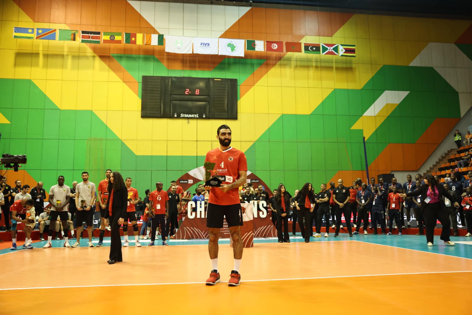 أحمد صلاح أفضل لاعب فى بطولة أفريقيا للطائرة 2024