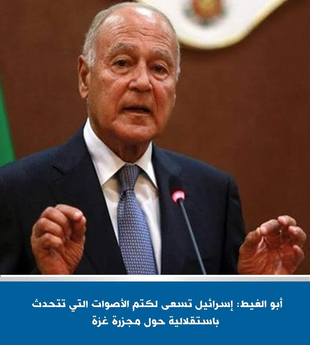 أبو الغيط : إسرائيل تسعى لكتم الأصوات المستقلة عن جرائمها فى غزة