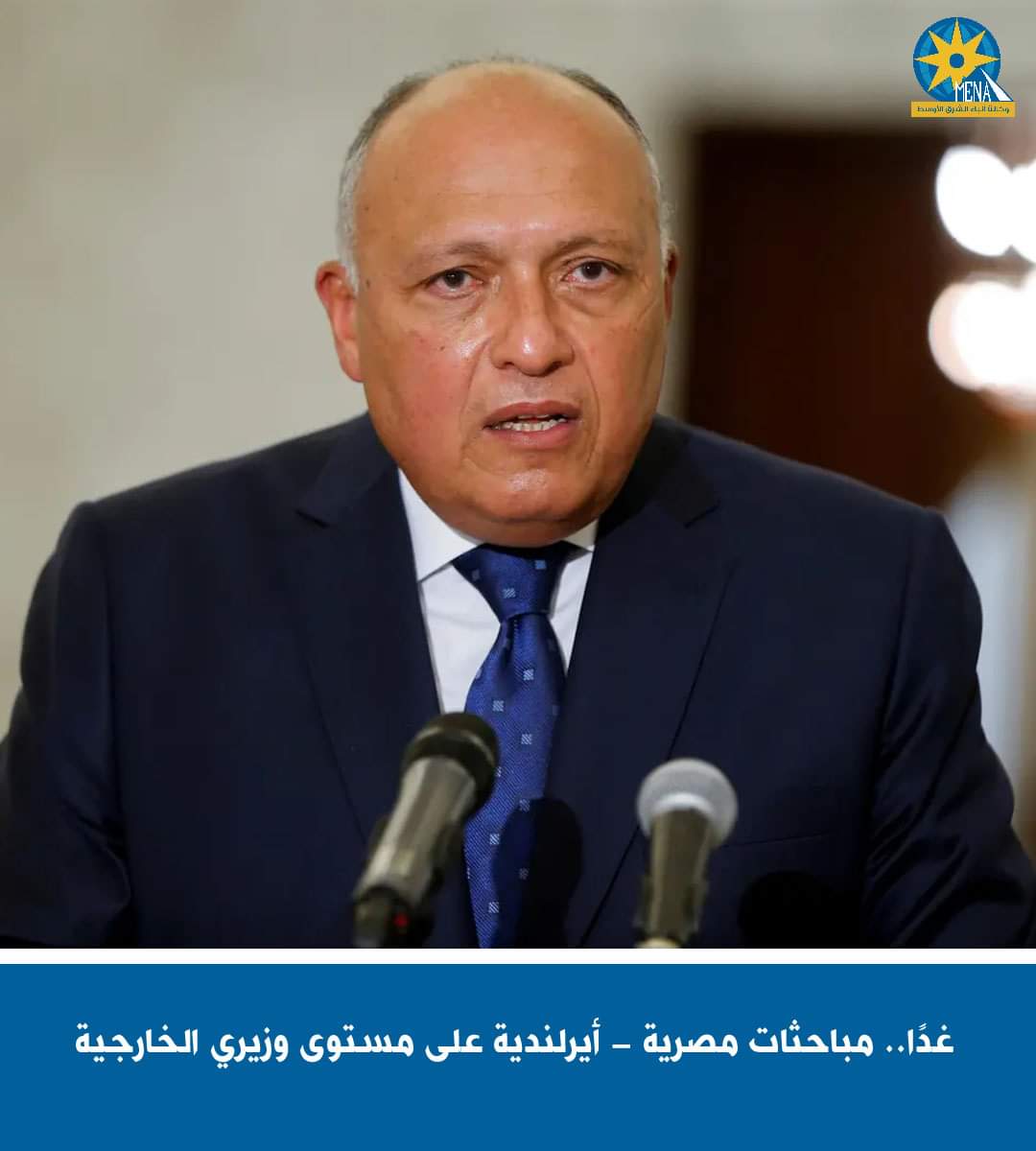 وزير الخارجية .. يبحث مع نظيره الأيرلندى القضايا الإقليمية والدولية
