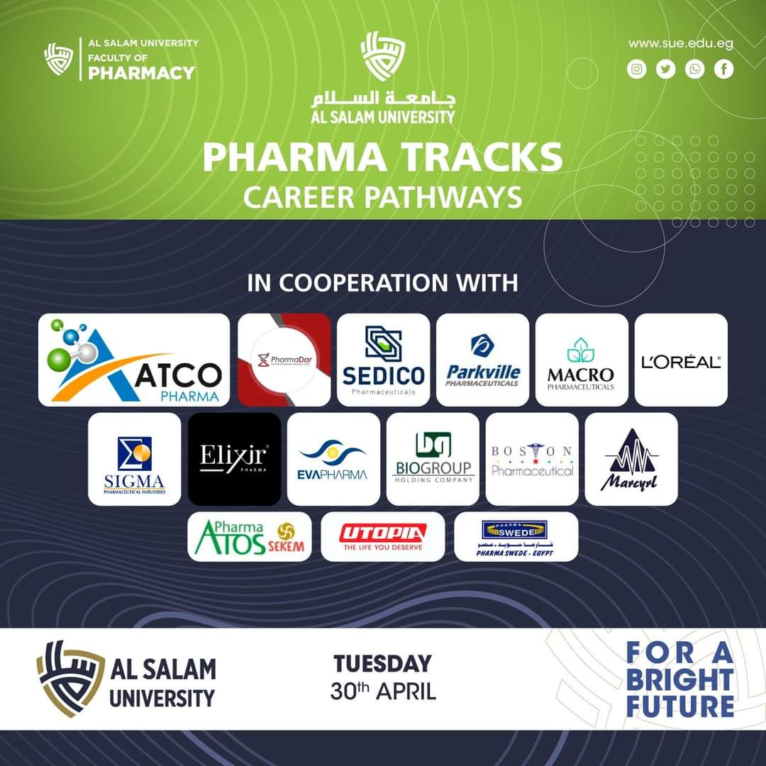 الملتقى التوظيفى الأول لكلية الصيدلة 2024 الثلاثاء 30 أبريل