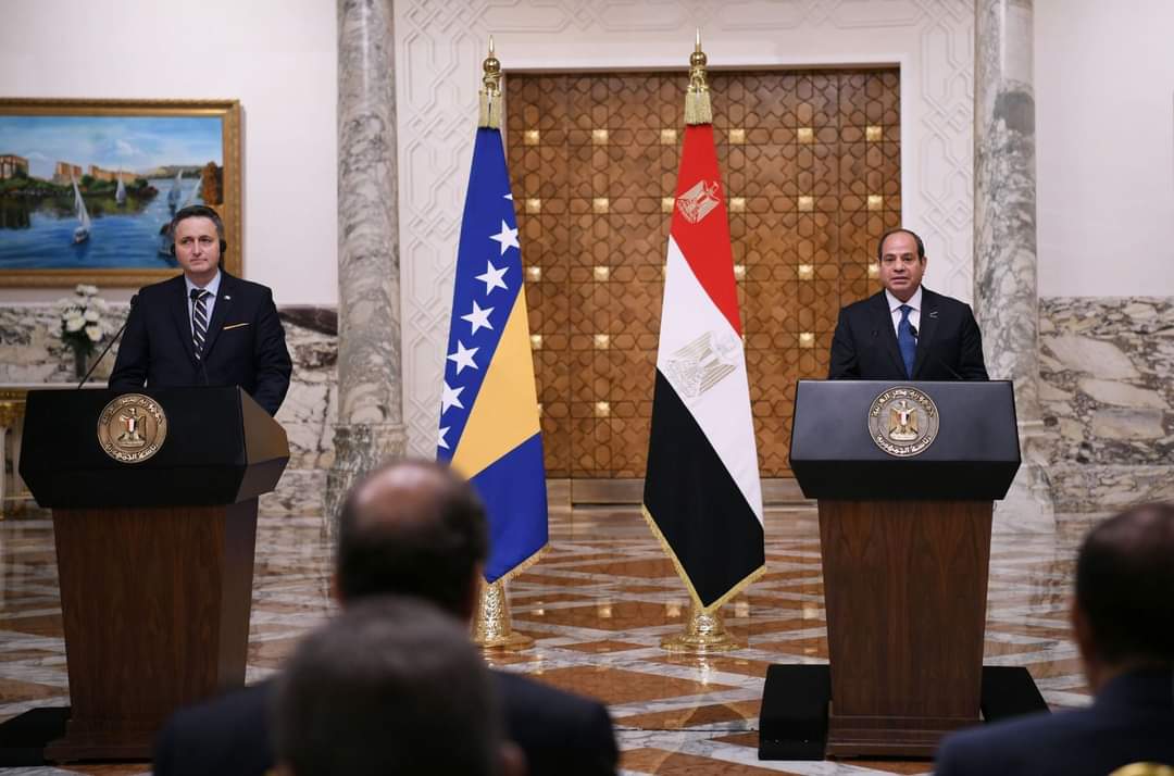 الرئيس : مصر من أوائل الدول التي أقامت علاقات دبلوماسية مع البوسنة والهرسك