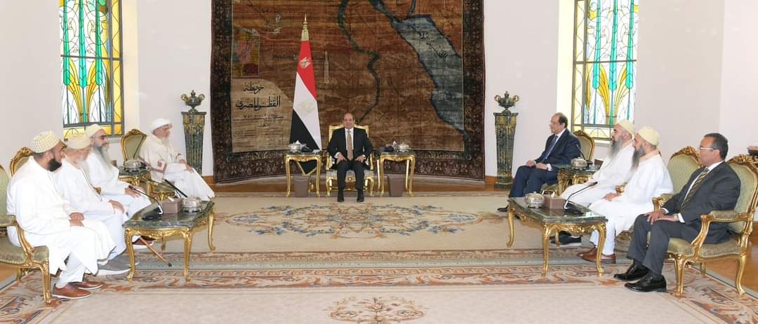الرئيس يشيد بعلاقات مصر وطائفة البهرة التاريخية