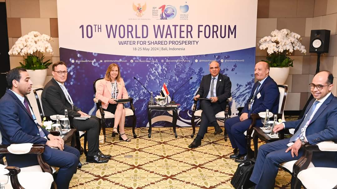 وزير الرى يلتقى أمين عام المنظمة العالمية للأرصاد الجوية WMO 