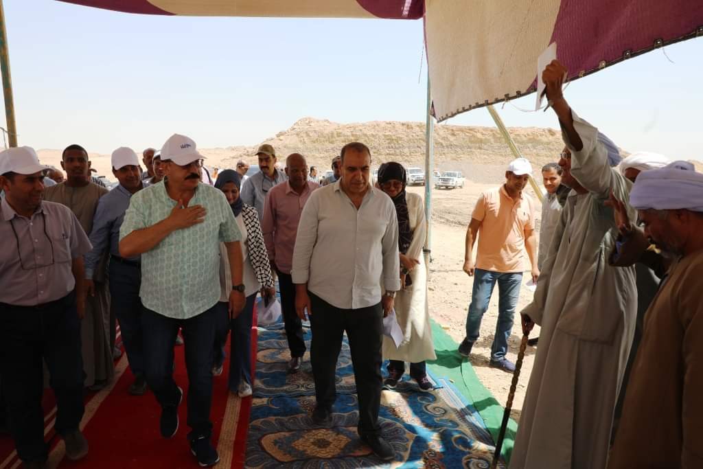بدء التشغيل التجريبى لأكبر مشروع صرف الصحى بقرية الكاجوج الأسوانية