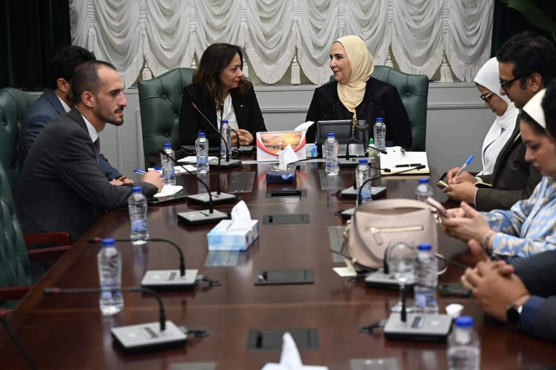 وزيرة التضامن تلتقى وزيرة التنمية الإجتماعية الفلسطينية