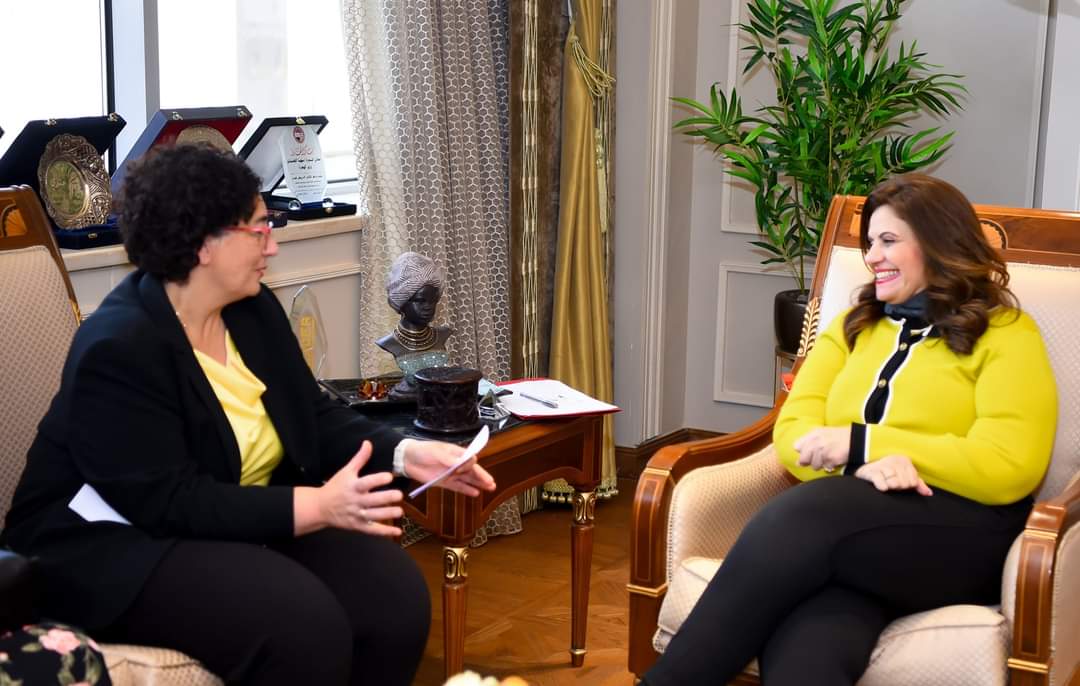 وزيرة الهجرة تبحث مع الرئيس التنفيذى للغرفة الألمانية العربية للتجارة والصناعة التعاون المشترك