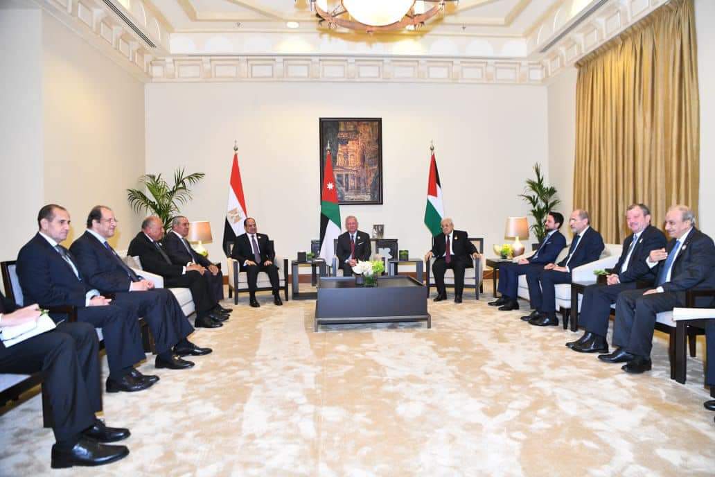 قمة مصرية أردنية فلسطينية