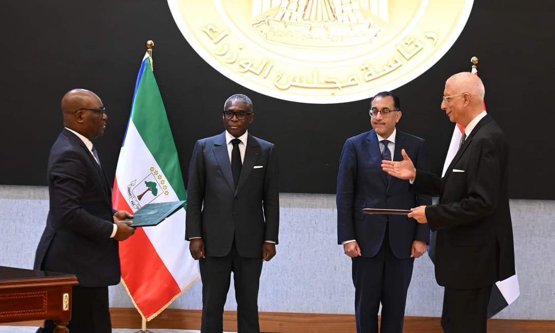 مدبولى ونائب رئيس غينيا الاستوائية يشهدان توقيع مُذكرة تفاهم فى مجال الدراسات الدبلوماسية