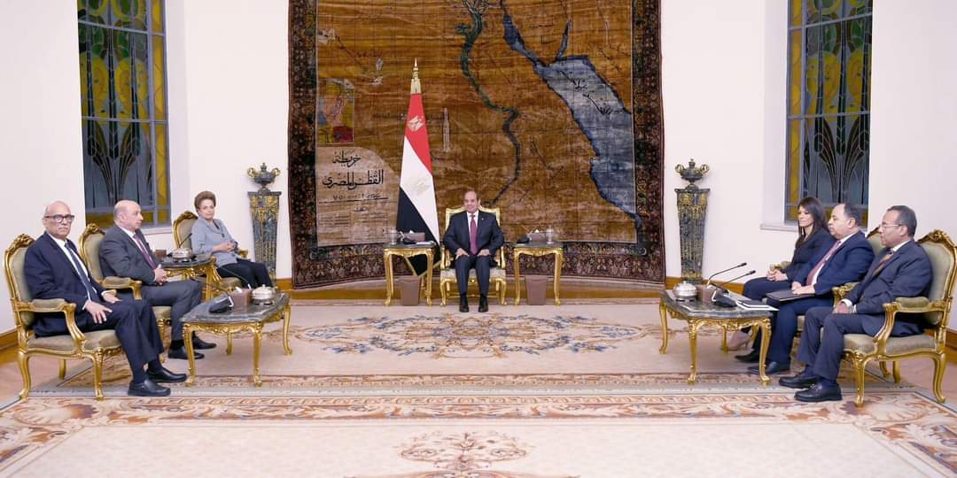 الرئيس:مصر تعتز باستضافة الملتقى الدولي الأول لبنك التنمية الجديد