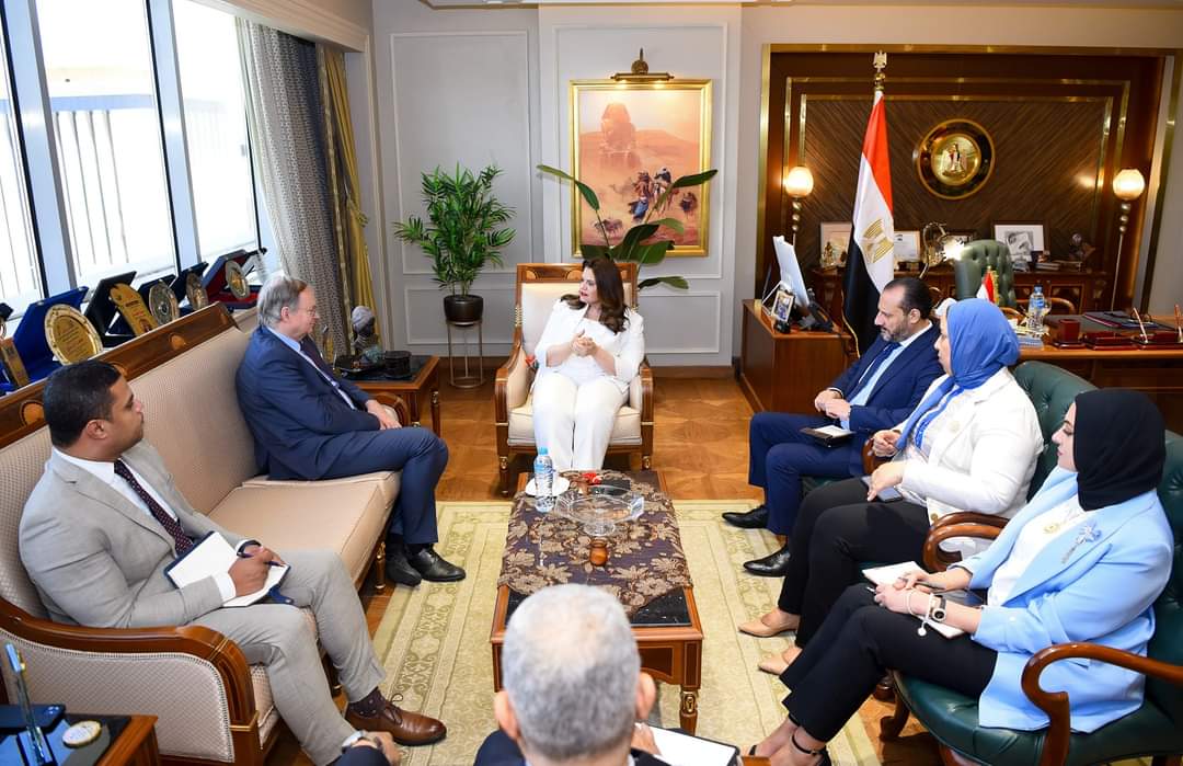 وزيرة الهجرة تبحث مع سفير الإتحاد الأوروبى آخر مستجدات التعاون فى ملف التدريب من أجل التوظيف