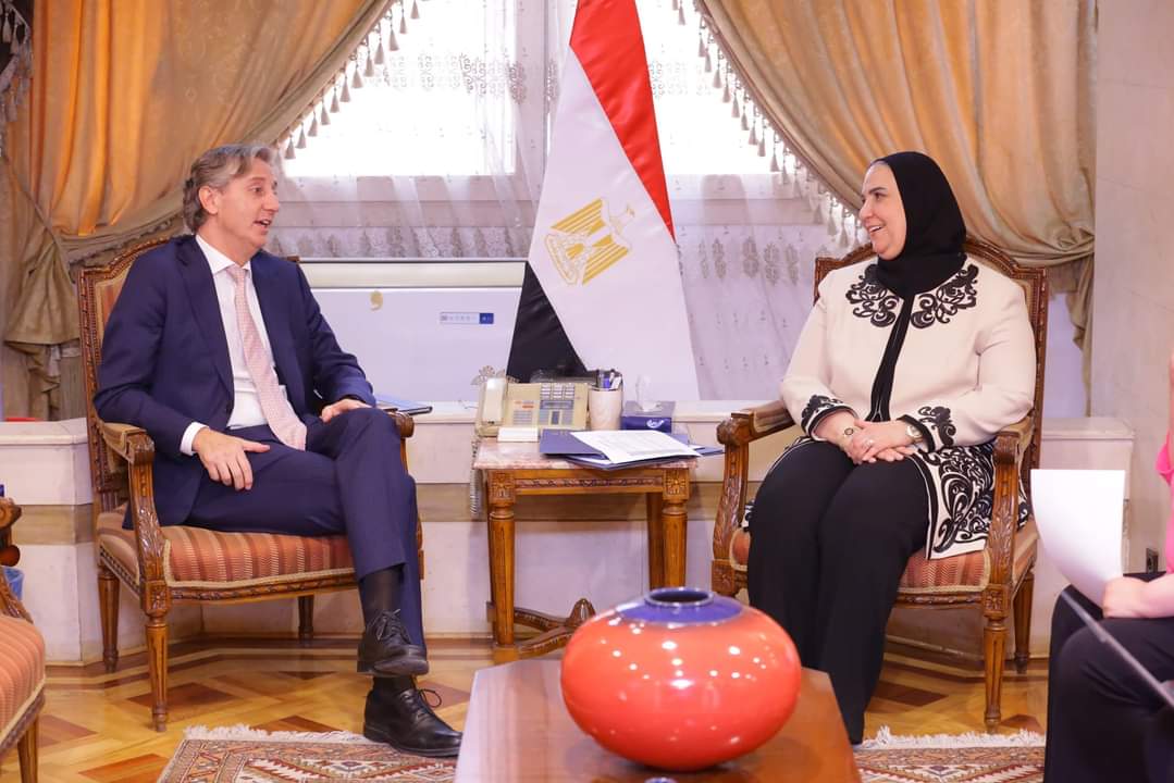 القباج تبحث مع الممثل المقيم لبرنامج الأمم المتحدة الإنمائى بمصر..دعم الأشقاء الفلسطينيين والسودانيين