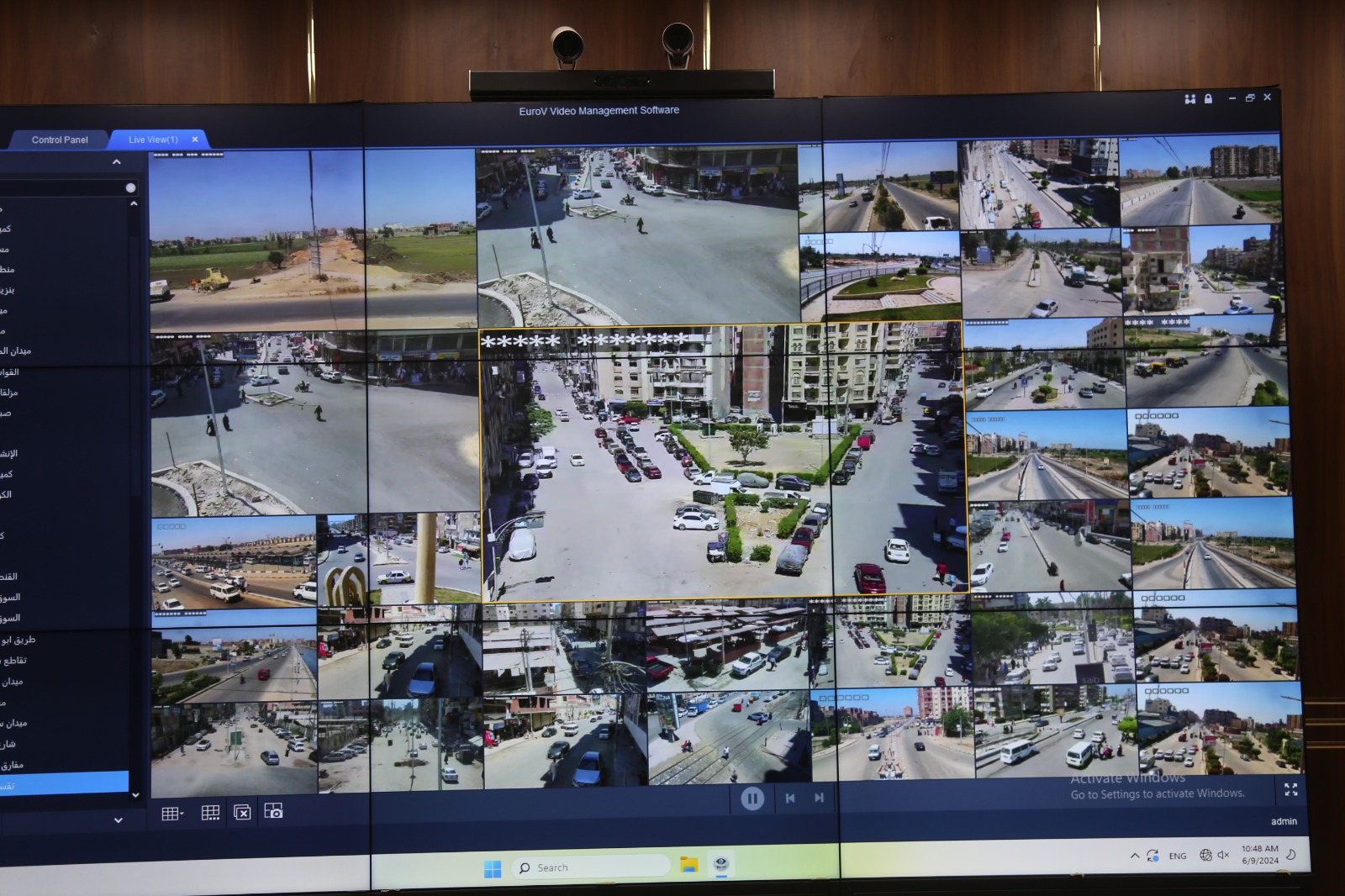 بدء تشغيل منظومة الكاميرات الذكية..بكفر الشيخ 