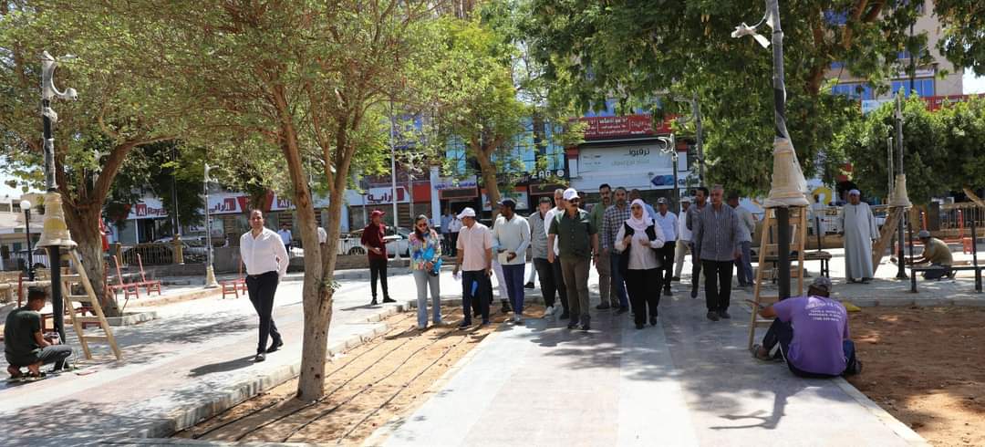 محافظ أسوان يوجه باستكمال منظومة التطوير والتجميل وزيادة المسطحات الخضراء