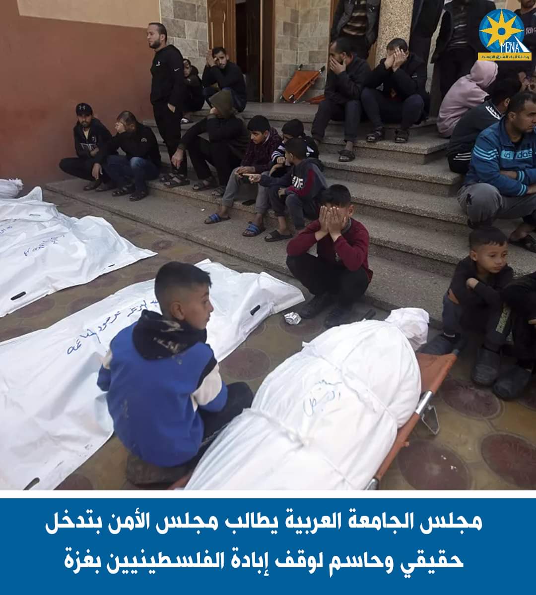 الجامعة العربية تطالب مجلس الأمن بتدخل حقيقي وحاسم لوقف إبادة الفلسطينيين