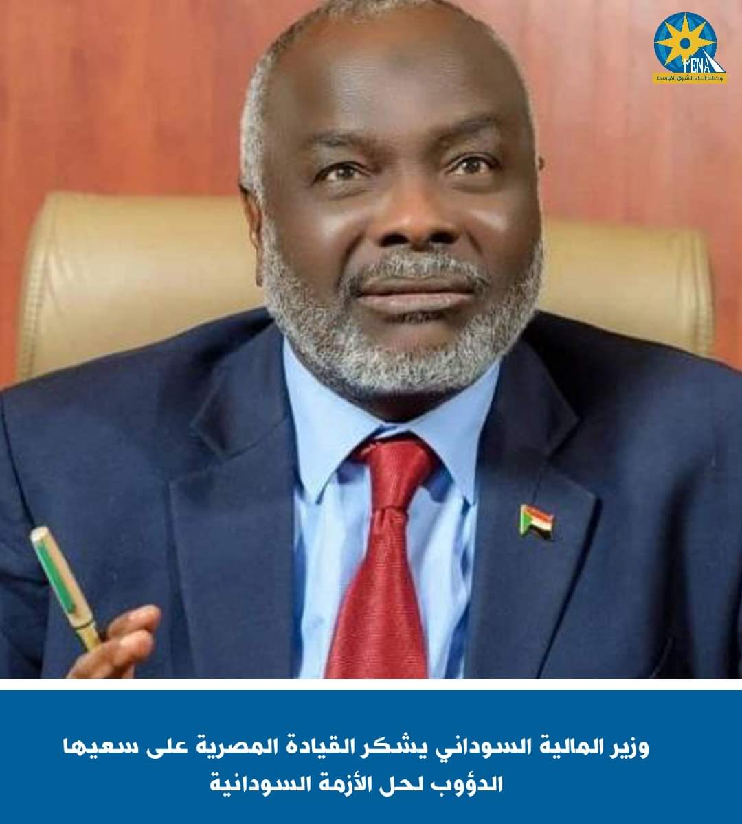 وزير المالية السودانى : كل الشكر للقيادة المصرية على السعى لحل الأزمة الراهنة فى السودان