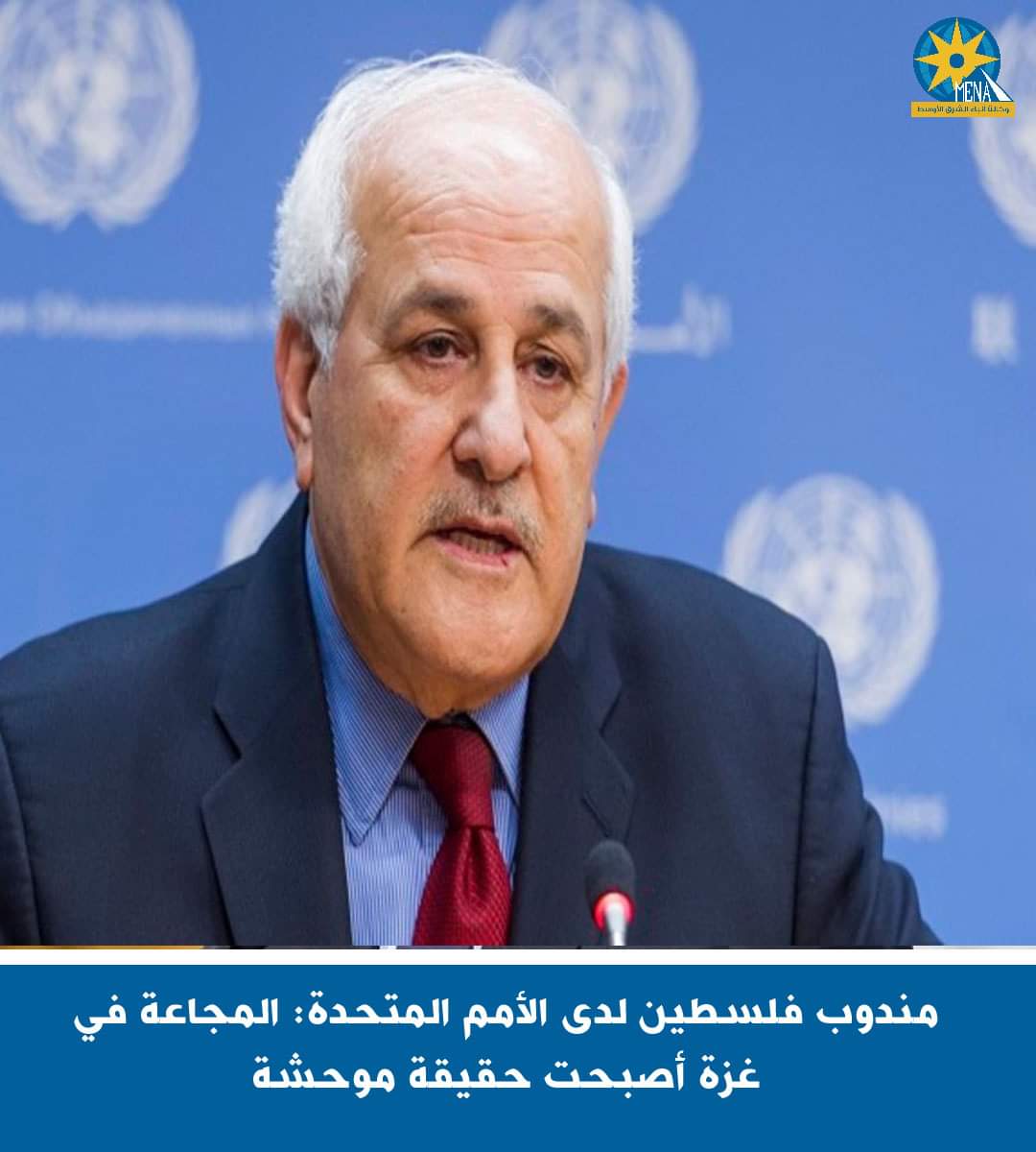 مندوب فلسطين لدى الأمم المتحدة: المجاعة فى غزة أصبحت حقيقة موحشة