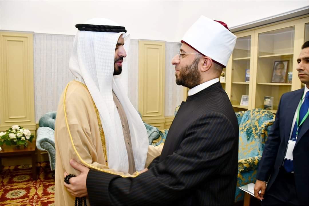 وزير الأوقاف يلتقى رئيس الهيئة العامة للشؤون الإسلامية والأوقاف والزكاة بالإمارات 