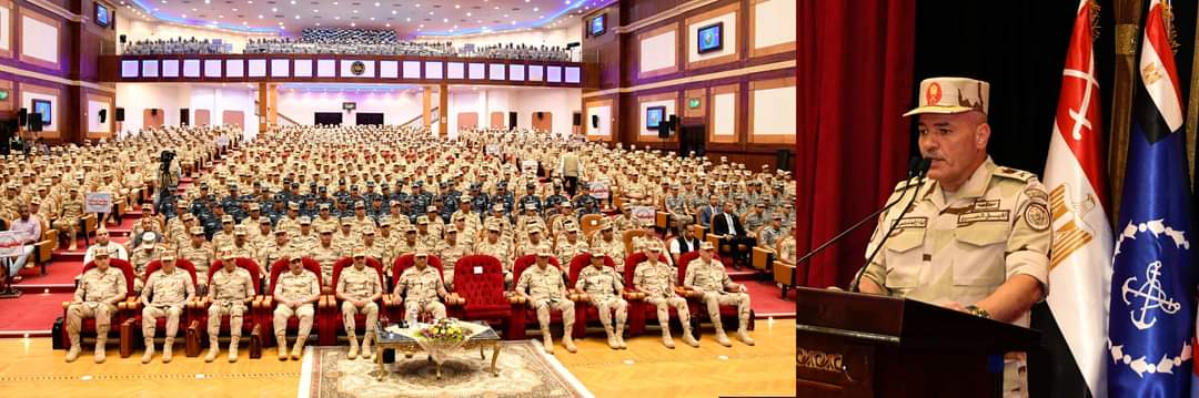 وزير الدفاع يلتقى رجال القوات المسلحة بالجيش الثالث الميدانى وقيادة قوات شرق القناة لمكافحة الإرهاب