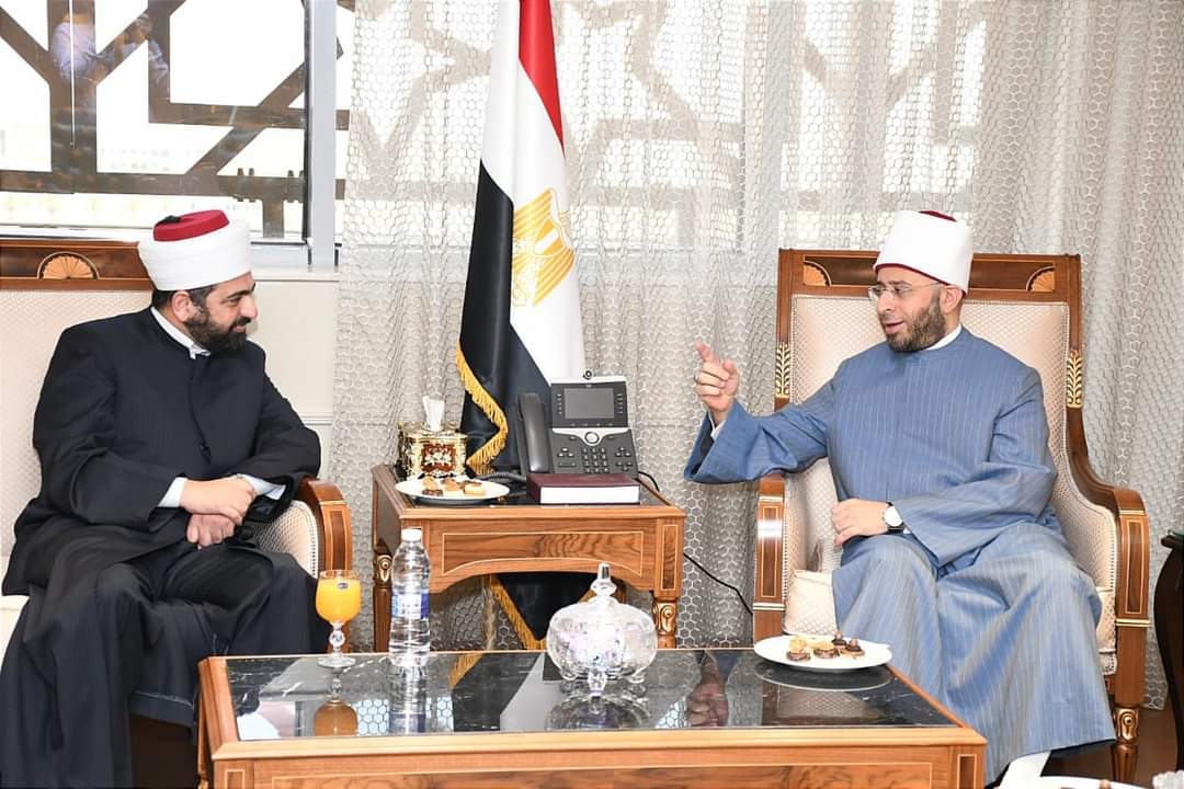 وزير الأوقاف يبحث مع مفتي عام الأردن الملفات ذات الإهتمام المشترك 