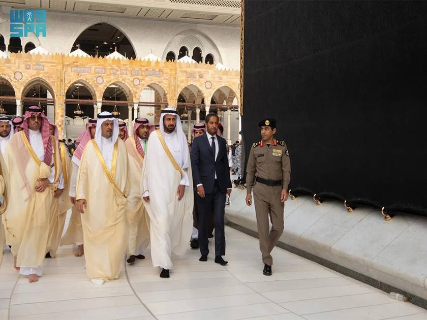 غسل الكعبة المشرفة اليوم .. بماء زمزم المخلوط بماء الورد