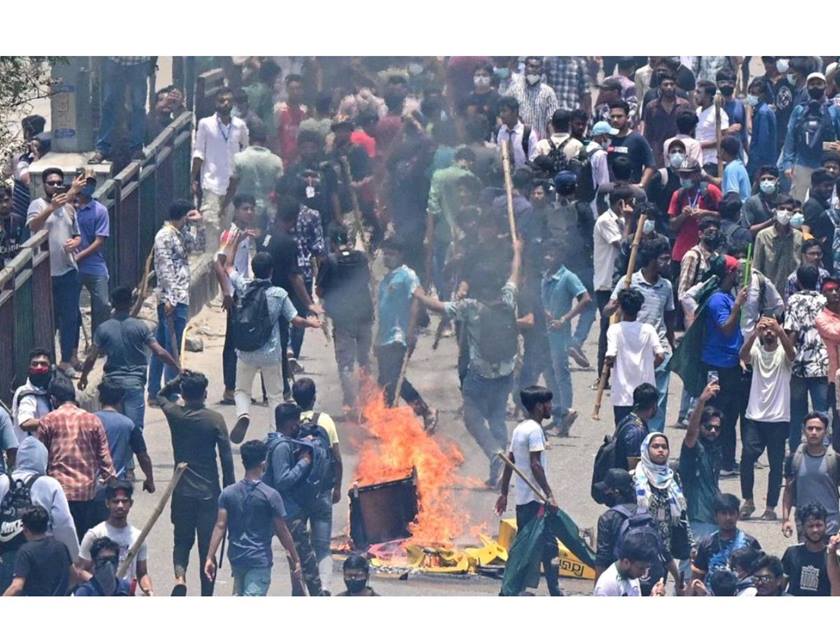 حظر تجول في بنجلاديش ونشر الجيش .. بسبب توسع احتجاجات الطلاب