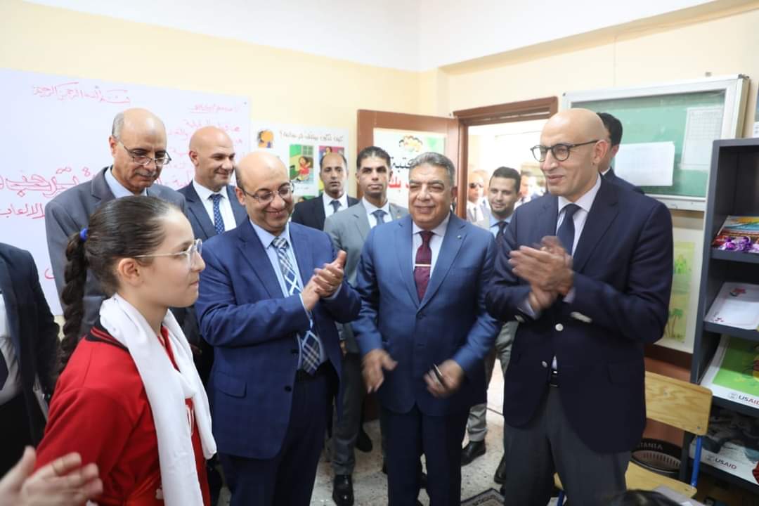 وزيرالتعليم ومحافظ الدقهلية يتفقدان مدرسة الحصص الابتدائية المشتركة التابعة بشربين