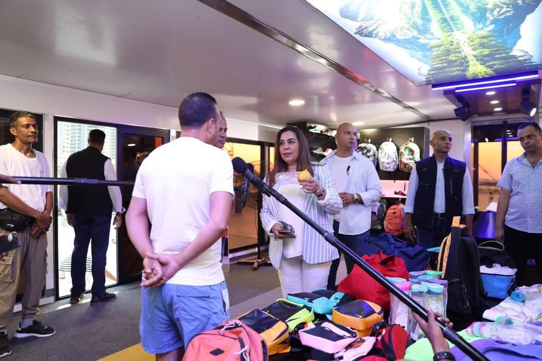 وزيرة التنمية المحلية تتفقد المنطقة الترفيهية الشاطئية بمهرجان العلمين  - الخبر لايف