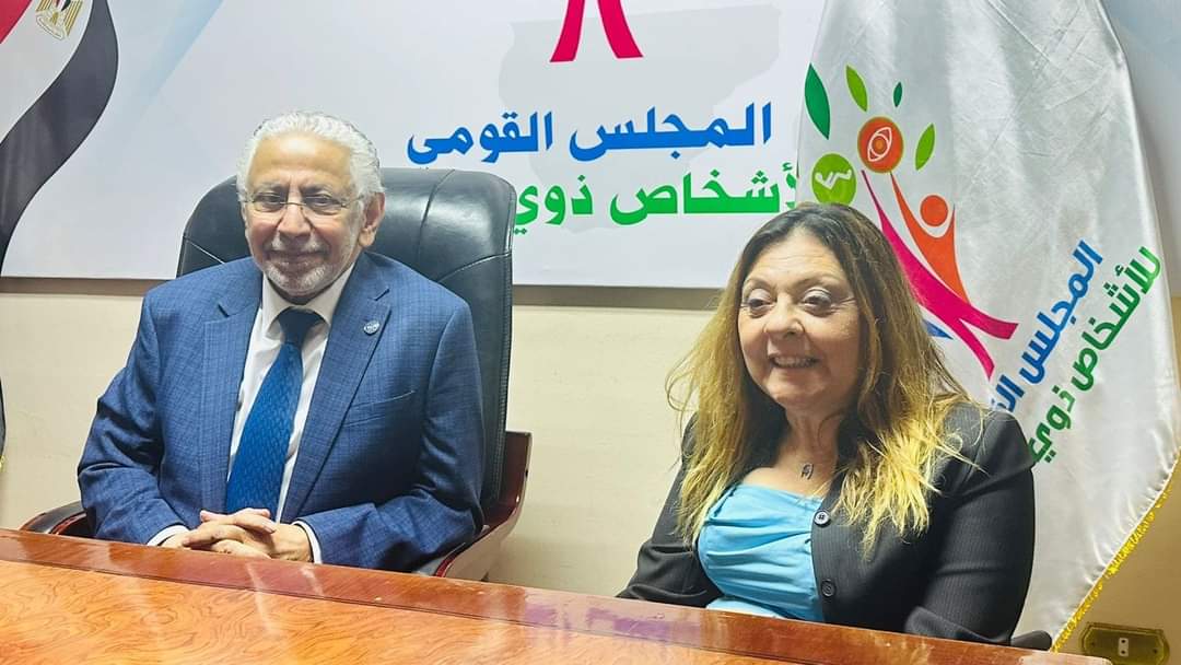 إيمان كريم تستقبل الرئيس التنفيذى لجمعية لأجلهم لخدمة الأشخاص ذوى الإعاقة