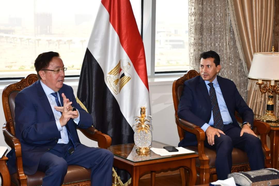 دعوة وزير الشباب والرياضة للمشاركة فى المهرجان البدوي للخيول بكازاخستان