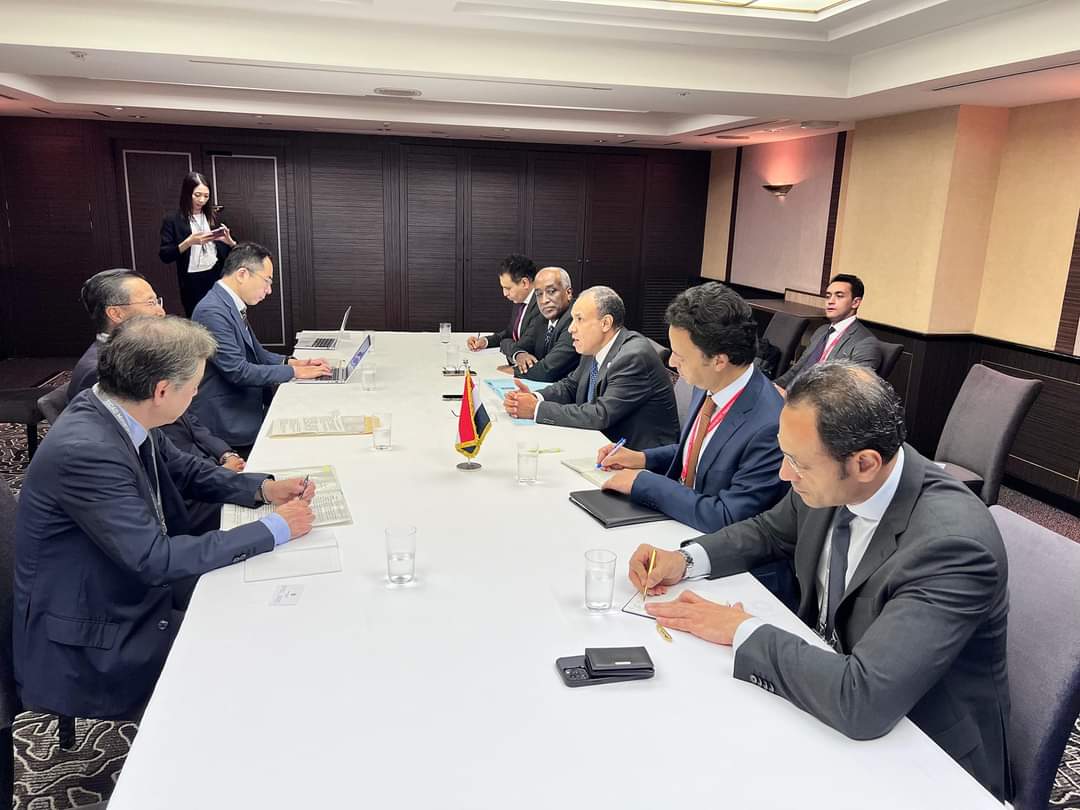 وزير الخارجية يلتقى المدير التنفيذى لمنظمة التجارة الخارجية اليابانية "الجيترو