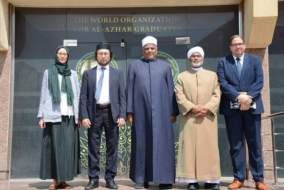 وفد المجلس الأوروبي للقيادات المسلمة ببروكسل.. فى ضيافة المنظمة العالمية لخريجى الأزهر