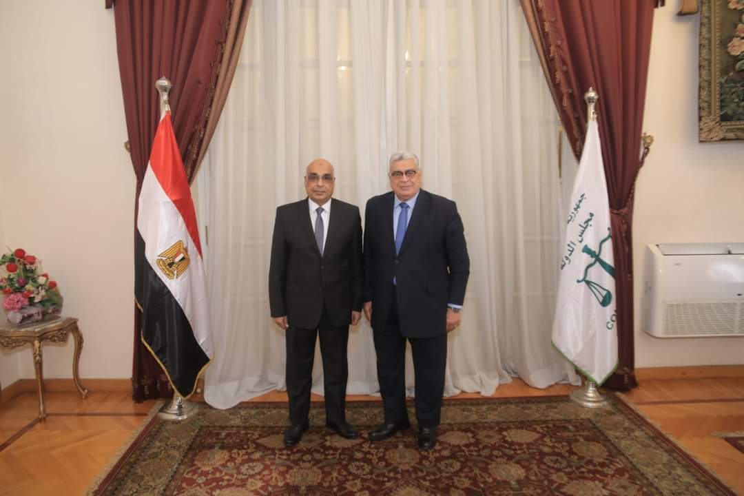 رئيس مجلس الدولة يستقبل وزير العدل
