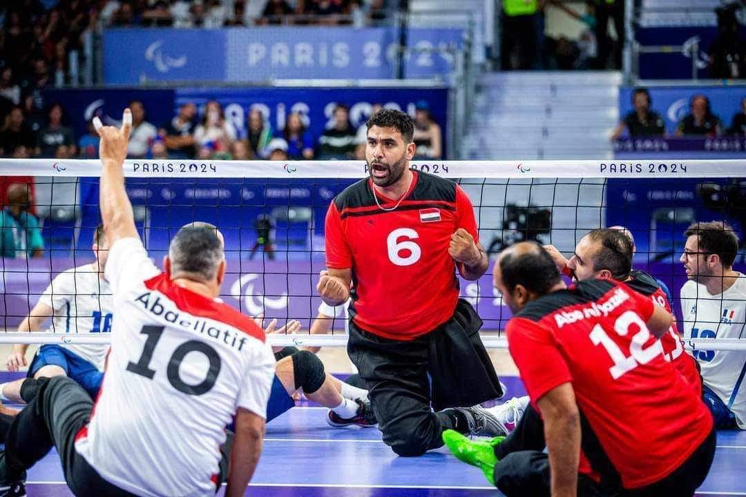 منتخب مصر الطائرة جلوس يفوز ببرونزية باريس