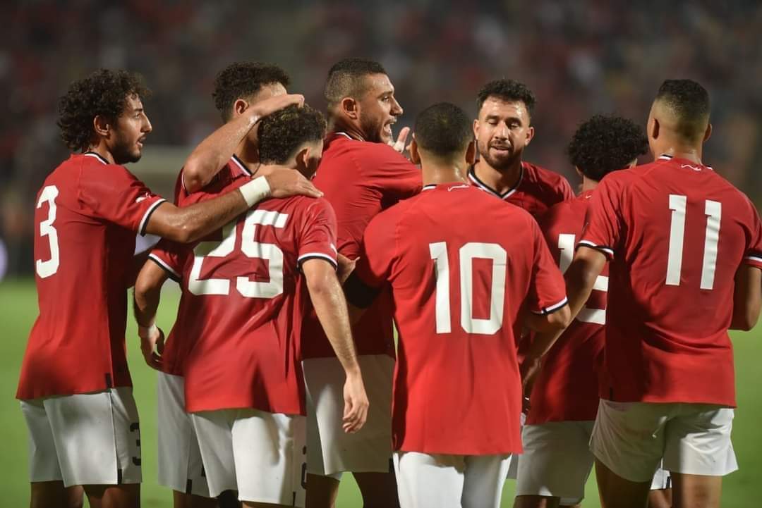 منتخب مصر يتقدم بهدفين على كاب فيردى فى الشوط الأول