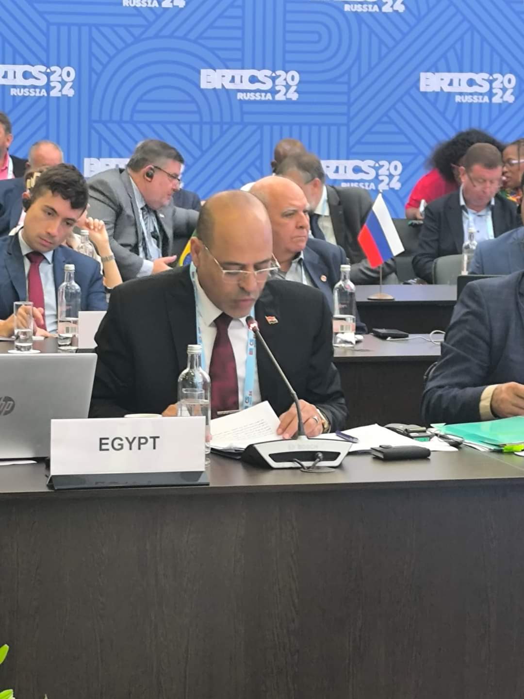 وزير العمل يلقى كلمة مصر أمام الاجتماع الوزارى العاشر لوزراء "مجموعة البريكس" المنعقد بسوتشى الروسية