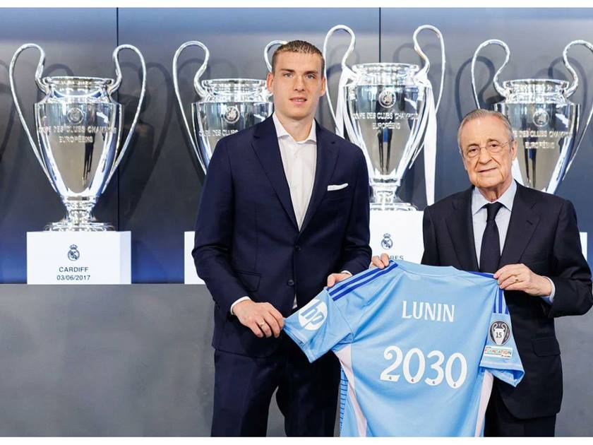 ريال مدريد .. يمدد عقد الحارس الأوكراني أندريه لونين حتى 2030