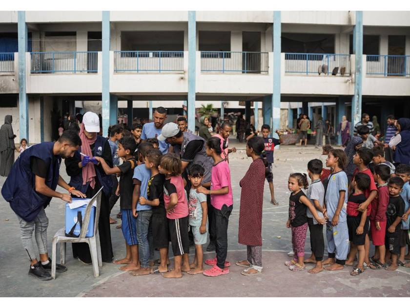 الأمم المتحدة تضيف الفيتامينات والمعادن .. للجولة الثانية من التطعيم ضد شلل الأطفال في غزة