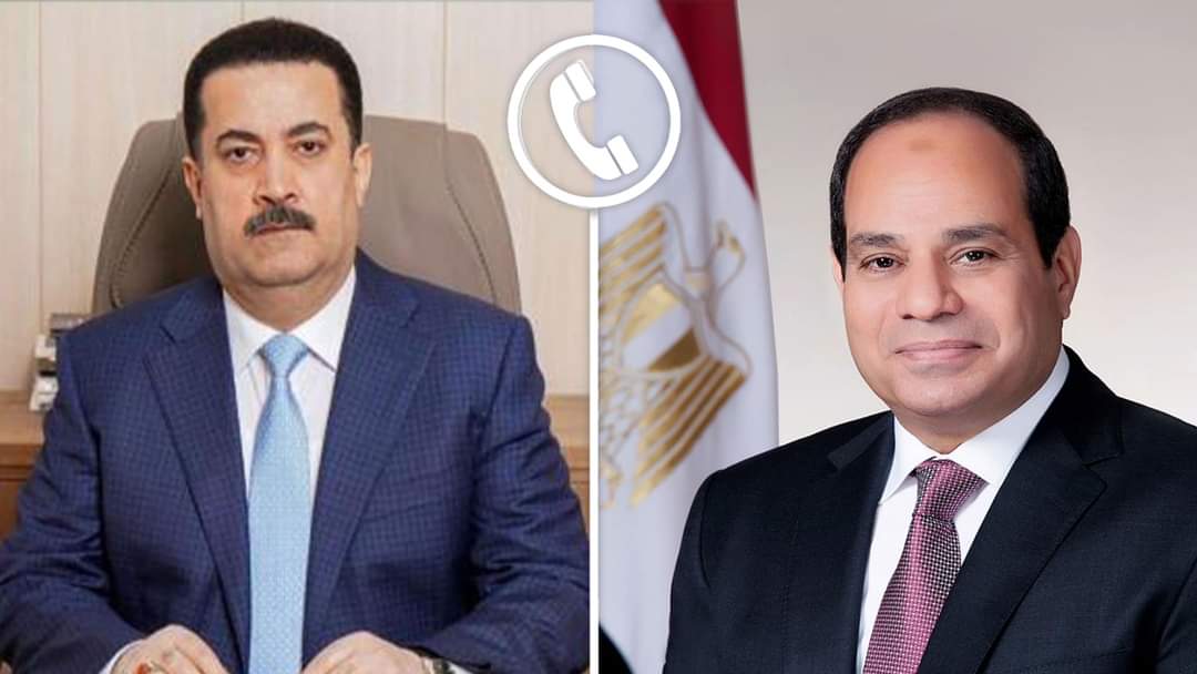 الرئيس يبحث مع السودانى التطورات المتلاحقة بالمنطقة